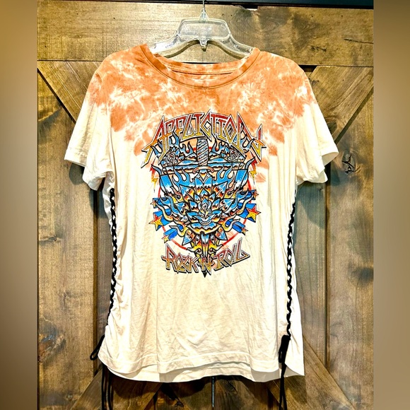 EUC Affliction Firethorn Rock Tie Dye Graphic Tee Sz XL - Picture 14 of 14